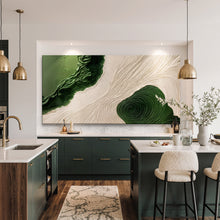 Load image into Gallery viewer, Green Rivers Abstract Wall Art XII