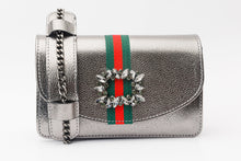 Load image into Gallery viewer, The Afega Silver Leather Handbag