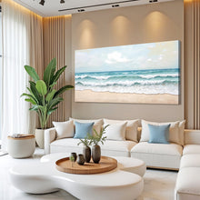 Load image into Gallery viewer, Serene Ocean Wave Coastal Wall Art