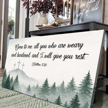 Load image into Gallery viewer, Come To Me - Matthew 11:28 Faith Sign II