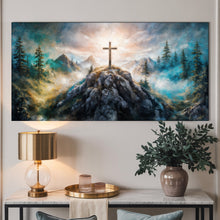 Load image into Gallery viewer, Cross On A Hill Faith Wall Art III