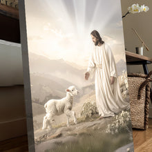Load image into Gallery viewer, Jesus Protects The Lamb From Wolves Faith Wall Art XII