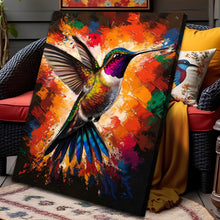 Load image into Gallery viewer, Humming Bird Abstract Wall Art