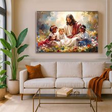 Load image into Gallery viewer, Jesus With Children Faith Wall Art VI