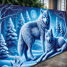Load image into Gallery viewer, 3D Wolves Wall Art II