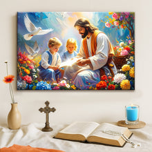 Load image into Gallery viewer, Jesus With Children Faith Wall Art IV