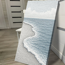 Load image into Gallery viewer, White Waves Abstract Wall Art