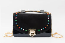 Load image into Gallery viewer, The Caris Black Leather Handbag