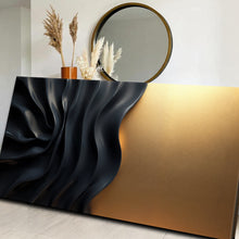 Load image into Gallery viewer, Black And Gold Minimalist Abstract XIII