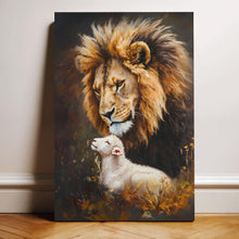 Load image into Gallery viewer, Lion And Sheep Faith Wall Art