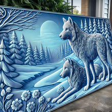 Load image into Gallery viewer, 3D Wolves Wall Art VI