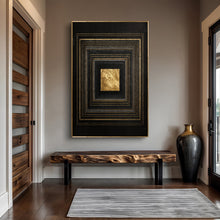 Load image into Gallery viewer, Black And Gold Core Wall Art