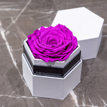 Load image into Gallery viewer, One in a Million™ White Hexagon Box | Bright Purple Rose