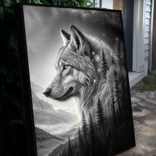 Load image into Gallery viewer, Wolf Double Exposure Wall Art II