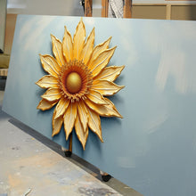 Load image into Gallery viewer, Golden Dandelion Minimalist Abstract Wall Art II