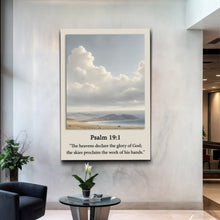 Load image into Gallery viewer, Psalm 19:1 - The Heavens Declare The Glory of God Faith Sign