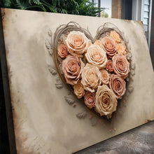 Load image into Gallery viewer, 3D Floral Heart Wall Art III