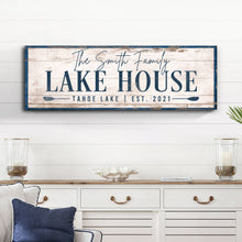 Load image into Gallery viewer, Personalized Lake House Sign V