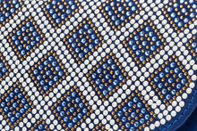 Load image into Gallery viewer, The Nampula Sax Blue Glitter Leather Handbag