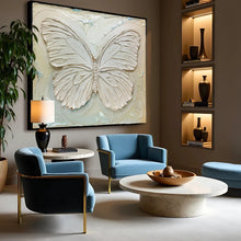 Load image into Gallery viewer, 3D White Butterfly Wall Art