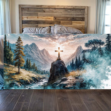 Load image into Gallery viewer, Cross On A Hill Faith Wall Art