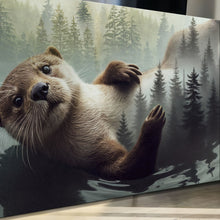 Load image into Gallery viewer, Otter Double Exposure Wall Art
