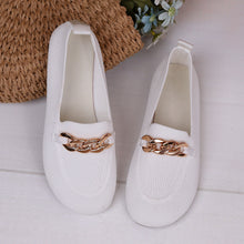Load image into Gallery viewer, Women's Breathable Metal Chain Loafers - Soft Sole Slip-On Flats