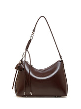 Load image into Gallery viewer, Women's Genuine Leather Crossbody Bag – Large Capacity Pillow Bag | Wine Brown, Dark Brown, Black