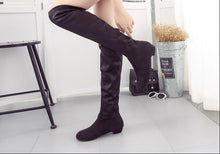 Load image into Gallery viewer, Women's Over-the-Knee Chunky Heel Boots | Korean Fashion Fall Winter Boots