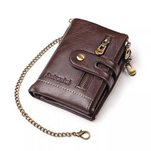 Load image into Gallery viewer, Genuine Leather Multi-Card Slot ID Card Holder Coin Purse Wallet – Large Capacity
