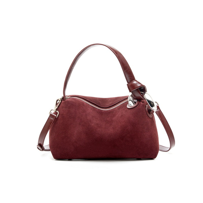 Women's Large Capacity Genuine Leather Tote Bag - Commuter Shoulder Bag with Multiple Compartments