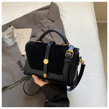 Load image into Gallery viewer, Women's PU Leather Crossbody Bag - Urban Minimalist Horizontal Rectangular Shoulder Bag with Adjustable Strap
