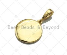 Load image into Gallery viewer, CZ Pave Clorful Enamel Love Coin Pendant, Pink Turquoise Yellow White Black Love Enamel pendant, Enamel Jewelry, 15mm,sku#ML28C