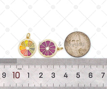 Load image into Gallery viewer, Enamel Colorful Lemon Slice Shape Pendant, sku#F1444