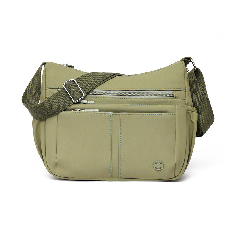 Large-Capacity Multi-Compartment Nylon Crossbody & Shoulder Bag