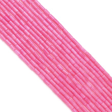 Load image into Gallery viewer, Pink Coral Smooth Tube Beads, Sku#U1835