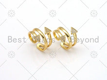 Load image into Gallery viewer, CZ Arrows Shape Adjustable Ring,Sku#X210