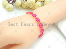 Load image into Gallery viewer, Colorful Enamel Hand Made Mariner Chain Bracelet