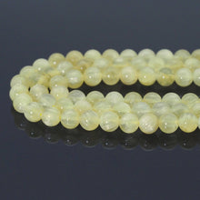 Load image into Gallery viewer, Yellow Gypsum Round Smooth Beads, 6mm/8mm/10mm, Sku#U1628