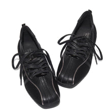 Load image into Gallery viewer, Women's Square Toe Ballet Flats | Crisscross Ankle Strap Low Heel Shoes