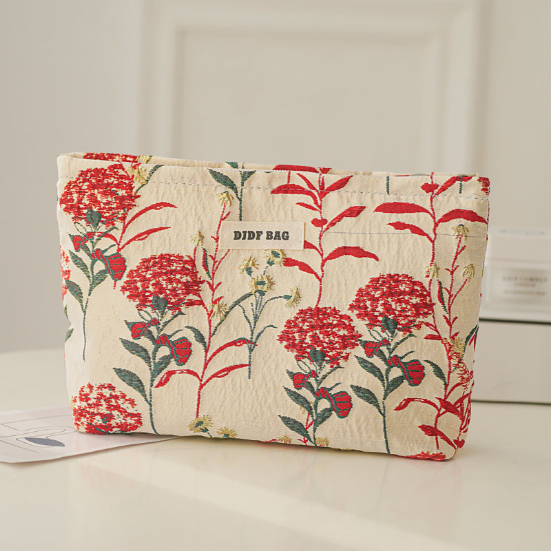 Women's Floral Makeup Clutch Bag - Portable Cosmetic Organizer Pouch | Sarah Express
