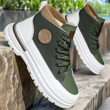 Load image into Gallery viewer, Men's Lightweight Breathable Canvas Sneakers - Casual Lace-Up Athletic Shoes