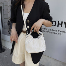 Load image into Gallery viewer, Pleated Pearl Crossbody Bag