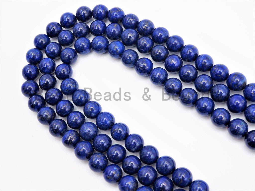 High Quality Natural Lapis Smooth Round Beads, U348