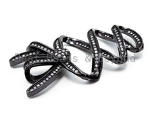 Load image into Gallery viewer, Large CZ Micro Pave Bow Pendant, sku#L171