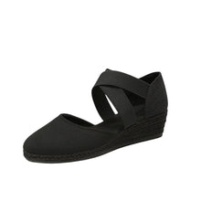 Load image into Gallery viewer, Women's Canvas Wedge Sneakers | Height-Increasing Closed-Toe Elastic Slip-On Shoes