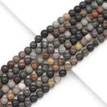 Load image into Gallery viewer, American Picture Jasper Round Smooth Beads, Sku#U1726