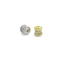 Load image into Gallery viewer, Baguette Colorful CZ Big hole Tube Spacer Beads,Sku#LD745