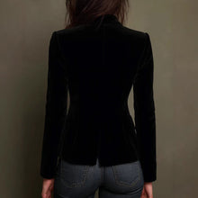 Load image into Gallery viewer, Long Sleeve Solid Color Stitching Lace Pleuche Coat