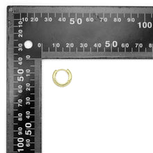 Load image into Gallery viewer, Clear CZ Round Hoop with Star Earrings, Sku#A401